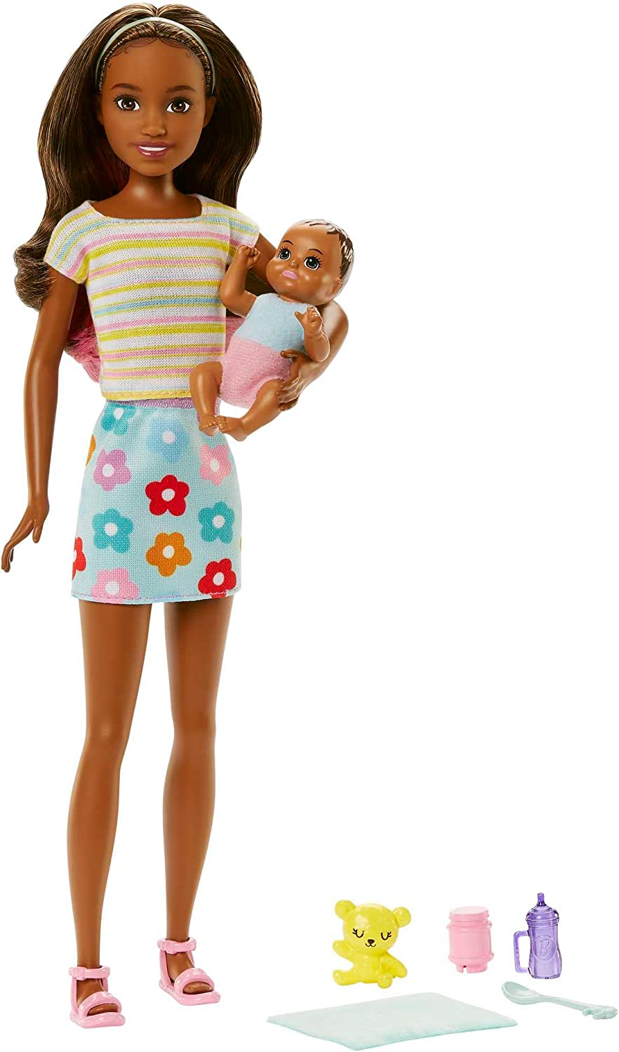 Barbie - Skipper Babysitter (Brunette Doll with Baby Doll)